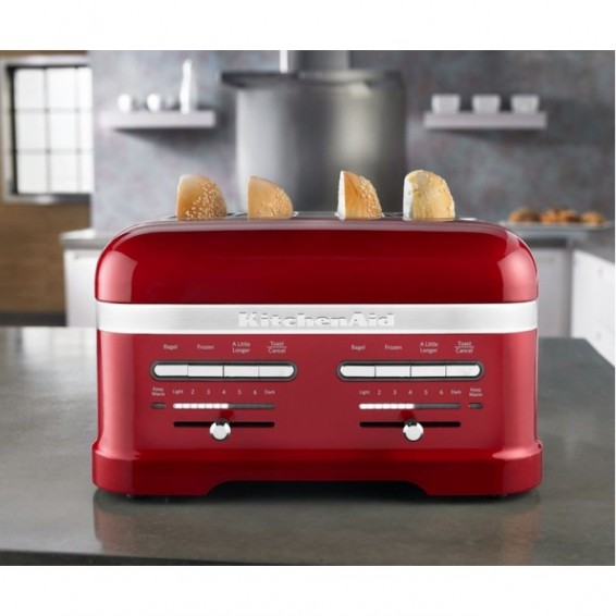 Тостер KitchenAid Artisan для 4 тостов, красный, 5KMT4205EER