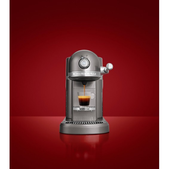 Капсульная кофемашина KitchenAid Nespresso, серебряный медальон, 5KES0503EMS