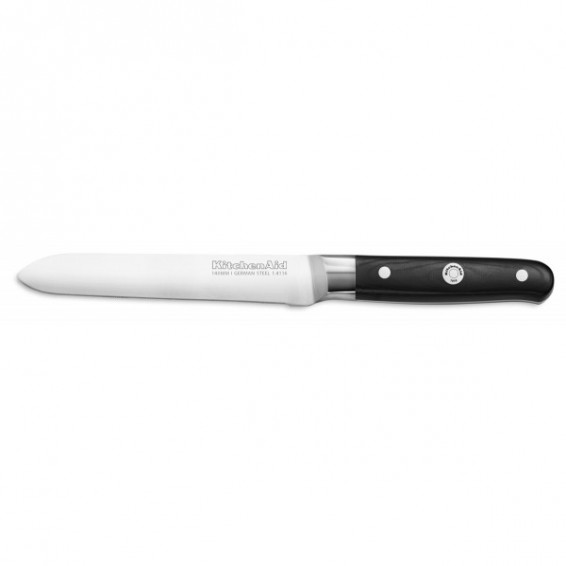 Нож универсальный с зубчатым лезвием 14 см KitchenAid, KKFTR5SUWM